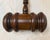 Huge Vintage Handmade Carved Turned Wooden Solid Wood Judge Auction Gavel Large For Sale - Image 11 of 11