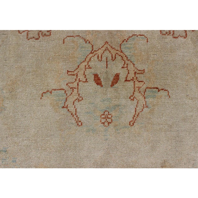 Textile Large Turkish Oushak by Keivan Woven Arts 13'7 X 18'8 For Sale - Image 7 of 13