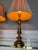 Vintage Stiffel Hollywood Regency Solid Brass Table Lamps w/ Shade – a Pair For Sale - Image 6 of 12
