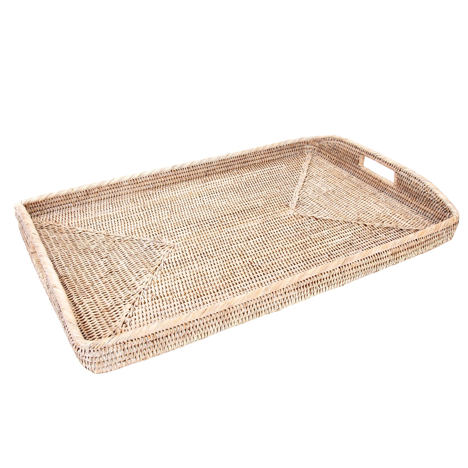 Artifacts Rattan Rectangular Tray | Chairish