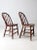Antique Painted Spindle Back Chairs a Pair For Sale - Image 11 of 14