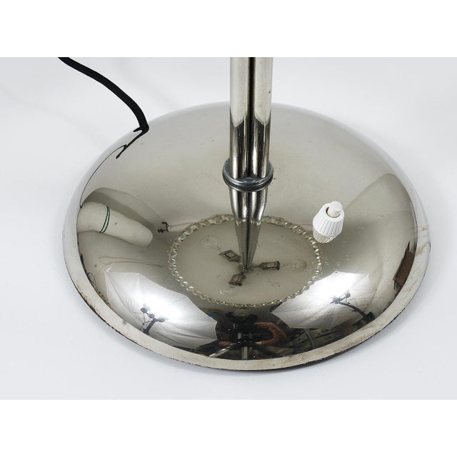 Nickel & Crystal Mushroom Table Lamp from Bakalowits & Söhne, Austria, 1950s For Sale - Image 16 of 18