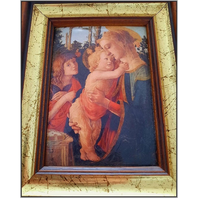 We are offering here a beautiful Hand-Hammered CADEM Enamel Painting in a magnificent gilded wooden frame made in late...