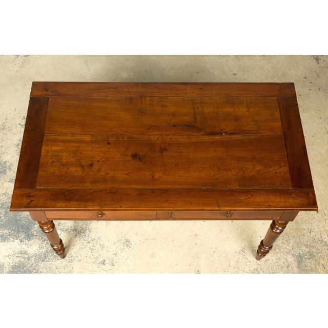 Mid-19th Century French Louis Philippe Walnut Writing Table For Sale - Image 4 of 18