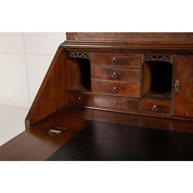 Antique English Mahogany Secretaire, 1700s For Sale - Image 10 of 15