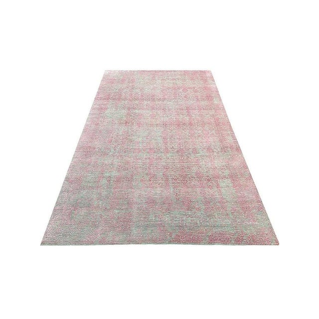 1990s Handwoven Tansitional Area Rug 9x12 For Sale - Image 4 of 11