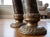 Mid-Century Modern Vintage Maitland-Smith Cast Bronze Horn Sculptures - A Pair (30”) For Sale - Image 3 of 5
