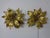 Golden Flower Shape Flushmounts by Hans Kögl, 1970s, Set of 2 For Sale - Image 4 of 18