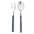 Contemporary Mepra Fantasia 2-Piece Serving Set (fork & Spoon), Dark Cobalt For Sale - Image 3 of 3