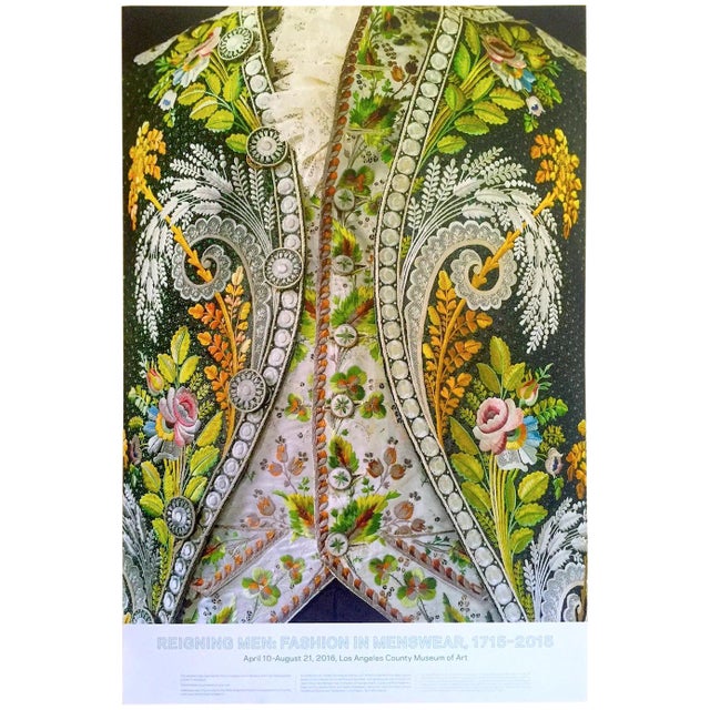 Reigning Men : Fashion in Menswear 1715 - 2015 Los Angeles County Museum of Art Exhibition Poster For Sale