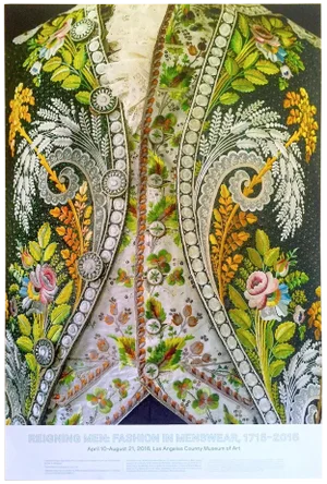 Reigning Men : Fashion in Menswear 1715 - 2015 Los Angeles County Museum of Art Exhibition Poster