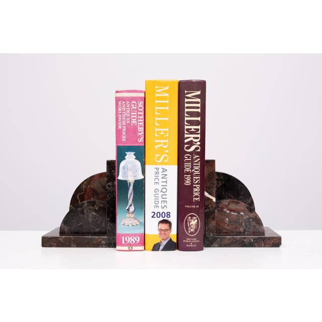 Art Deco Griotte Marble Desk Set, 1930s, Set of 5 For Sale - Image 3 of 16