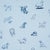 Contemporary SAMPLE - Schumacher x The New Yorker Good Dogs Everywhere Wallpaper In Sky & Navy Blue For Sale - Image 3 of 7