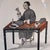 2000 - 2009 Beautiful pair of Chinoiserie colored engravings in bamboo frames // matted and framed Asian art // silvered / gilt frames // chinoiserie For Sale - Image 5 of 10