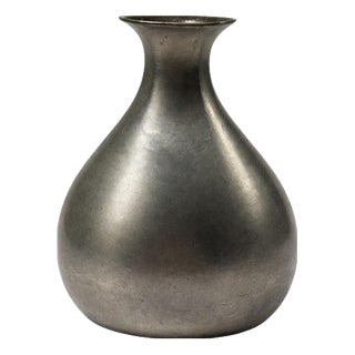 Swedish Modern Pewter Vase from Gab Guldsmedsaktiebolaget, 1950s For Sale