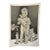 1940s Original Signed Graphite Illustration of Child Holding Christmas Stocking With Toys, 9.5 × 6.5 In. For Sale