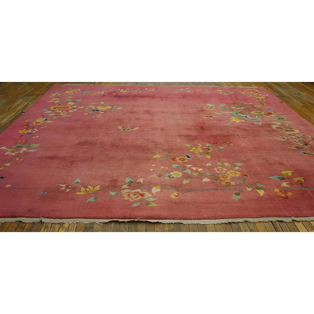 1930s Square Chinese Art Deco Carpet ( 11'8" x 12' - 355 x 365 cm )