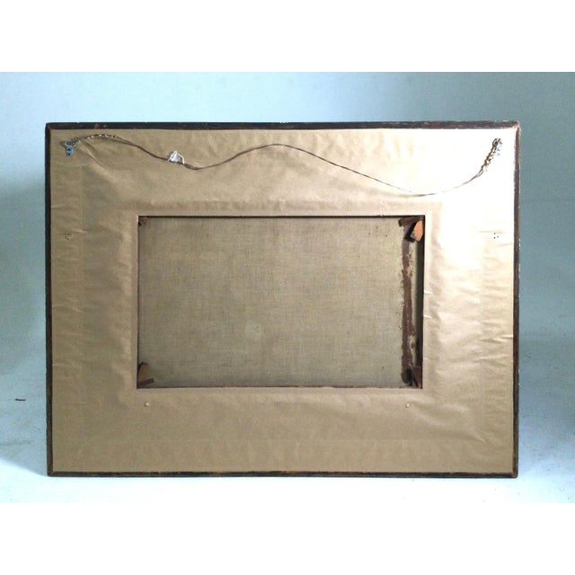 Traditional Large Oil on Canvas Interior Scene in Original Gilt Frame Signed Marteli For Sale - Image 3 of 13