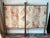 1900 - 1909 Antique Victorian Two-Panel Floral Fabric Folding Floor Screen With Finials For Sale - Image 5 of 18