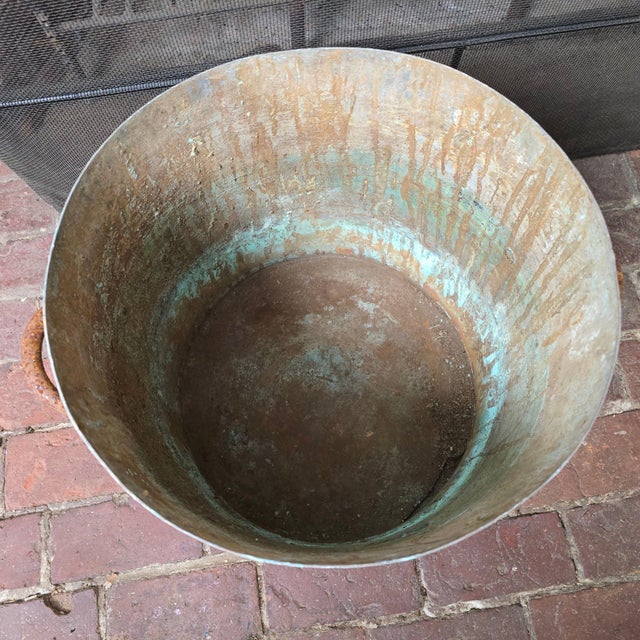 Late 19th Century Antique Bramhall, Deane & Co. Massive 16" Copper Stock Pot With Lid For Sale - Image 5 of 10