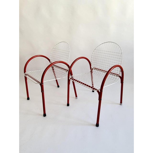 Wire Chairs from Meblo, Italy, 1970s, Set of 2 For Sale - Image 12 of 14