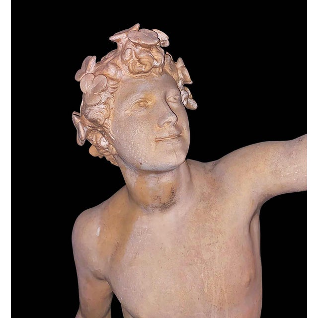 Early 20th Century Terracotta Garden Statue Greco-Roman Style For Sale - Image 5 of 7