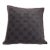 Black Check-Pattern Square Decorative Pillow From Portugal For Sale