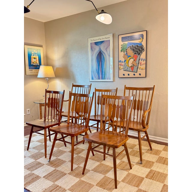 A MCM Set of 6 Dining Chairs Attributed to Kipp Stewart for Drexel “Declaration”, Circa 1960s For Sale - Image 12 of 12