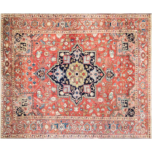 This exceptional late 19th-century Serapi carpet is a superb example of one of the most admired village weaving...