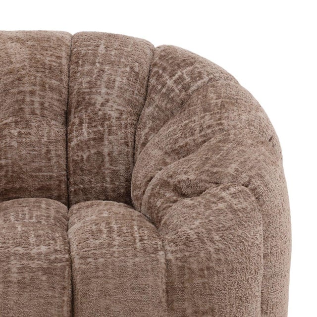 2020s Modern Tufted Coco Swivel Chair For Sale - Image 5 of 6