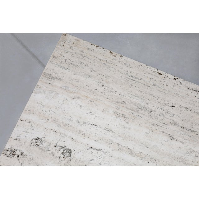 Vintage Italian Modern Sculptural Travertine Coffee Table, 1970s For Sale - Image 11 of 12