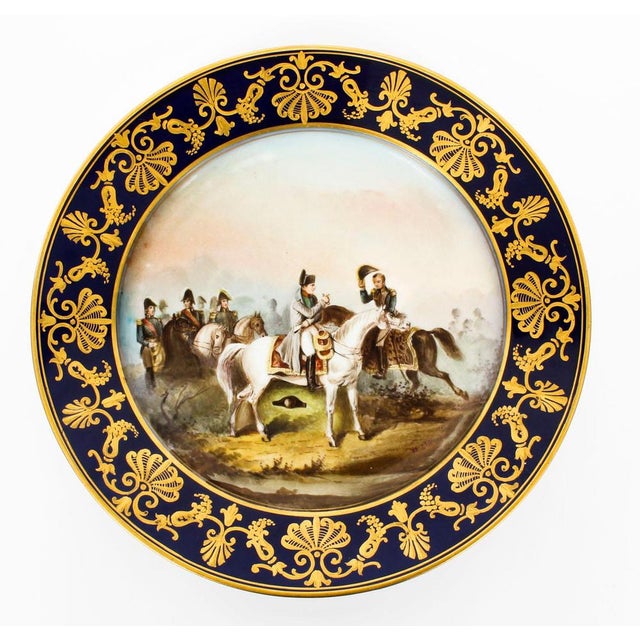 Napoleon Sevres Porcelain Cabinet Plates, Set of 2 For Sale - Image 9 of 17