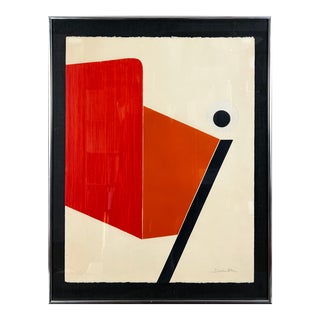 1965 "75 Percent" Color Aquatint Lithograph Print by Jacqueline Debutler, Ca. 1965 For Sale