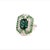 Tourmaline Tsavorite Diamond Ring Size 6.25 14k Gold 5.55 TCW GIA Certified $7,550 215422 This fine piece of jewelry is...