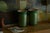 Art Deco Green and Gilt Vases from Villeroy & Boch, Luxembourg 1930s, Set of 2 For Sale - Image 4 of 10