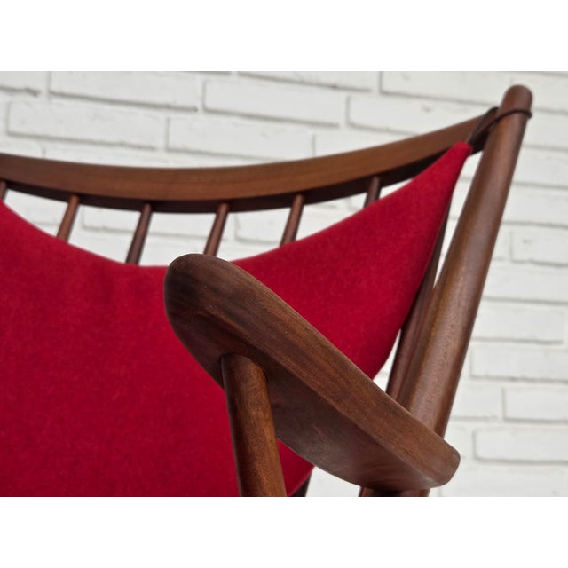 1960s Vintage Danish Rocking Chair by Frank Reenskaug for Bramin, 1960s For Sale - Image 5 of 18