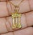 Italian 18k Solid Gold Roman Column Ruins - Temple of Apollo Charm Pendant For Sale - Image 9 of 9