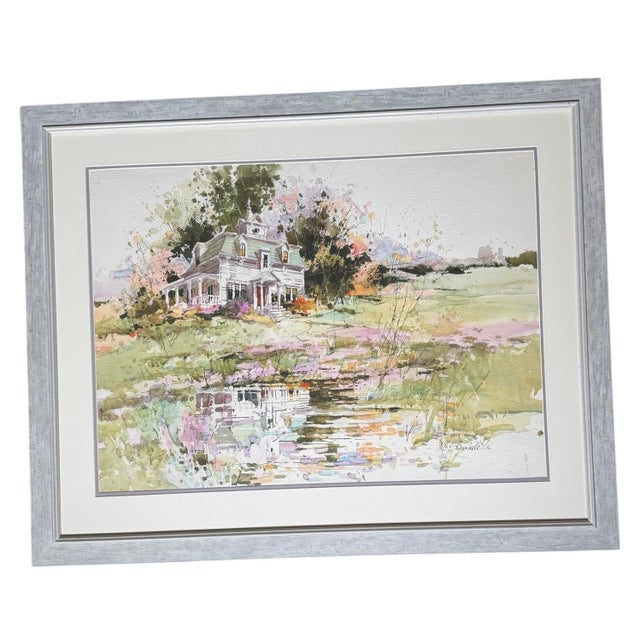 Late 20th Century Original Signed Marilyn Simandle Painting For Sale - Image 4 of 10