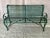 Hannecke Company Green Iron Garden Bench For Sale - Image 9 of 9