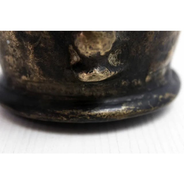Mortar & Pestle in Bronze, 17th Century, Set of 2 For Sale - Image 6 of 13