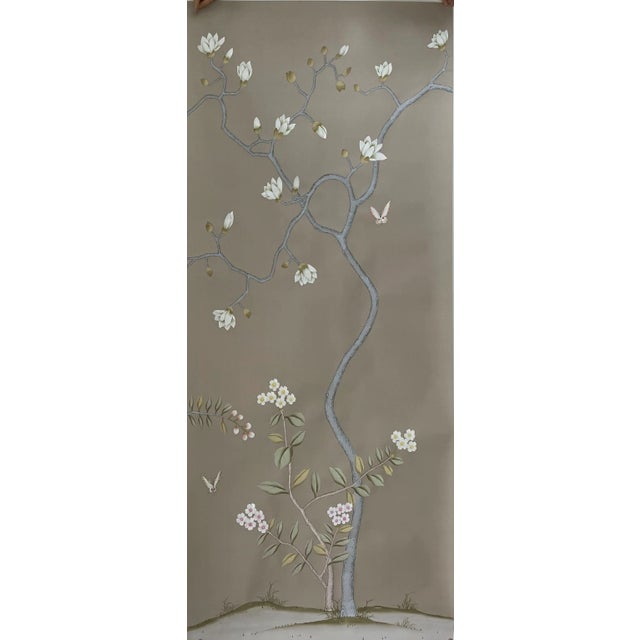 Not Yet Made - Made To Order Chinoiserie Wallpapers Hand Painted Artwork Mural Panel - 6 Panels For Sale - Image 5 of 12