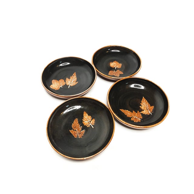 Vintage Mid-Century Hand Thrown York Rose Pottery Dishes - Set of 4 For Sale - Image 4 of 4