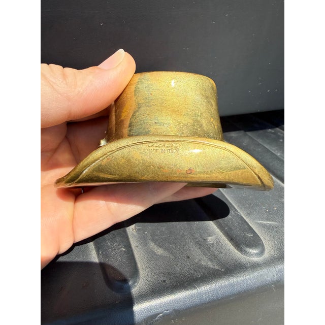 Metal Brass Hat Match Holder and Striker For Sale - Image 7 of 9