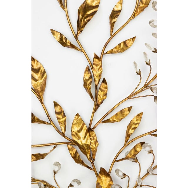 Gilded Brass Bracket Lamp in the style of Hans Kohl, Late 20th Century For Sale - Image 3 of 6