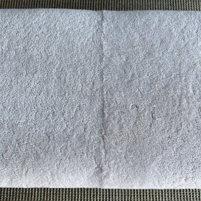 Wood Casi Brown Bench in White Oak and Natural Genuine Sheep Upholstery For Sale - Image 7 of 14