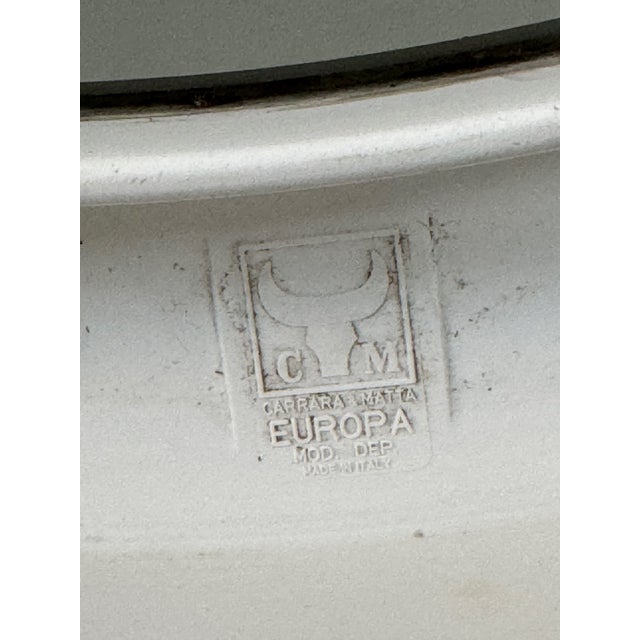 Glass Vintage Italian Mirror by Carrara & Matta, 1970s For Sale - Image 7 of 8