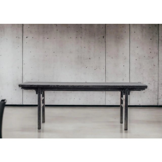 Rustic Black Patina Console Table For Sale In Greensboro - Image 6 of 9