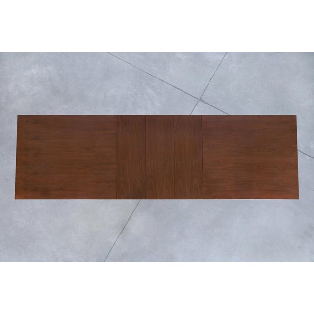 Mid-Century Walnut Extendable Dining Table by Edward J. Wormley for Dunbar For Sale - Image 12 of 17