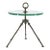 Bronze Tripod Side Table With Round Glass Top For Sale