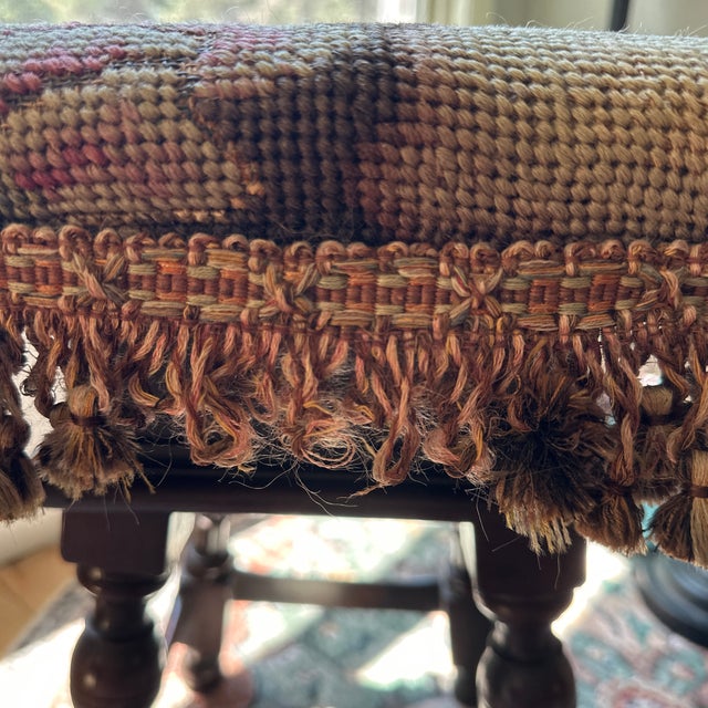 16th Century Antique Jacobean Revival Oak Footstool For Sale - Image 5 of 11